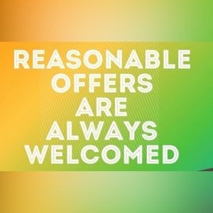 Reasonable offers accepted